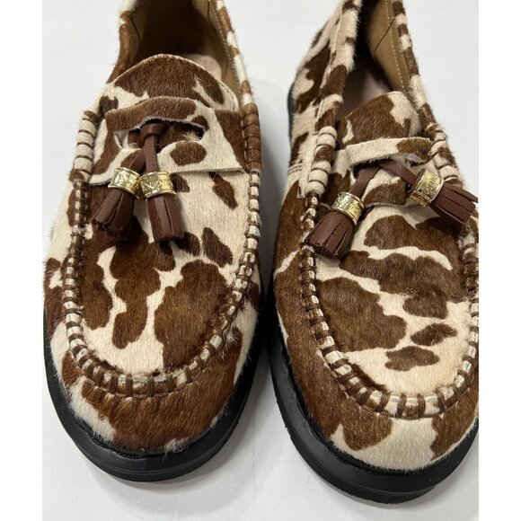 Dr. Martens Penton x Supreme Hair On Leather Loafers in Micro Leopard Hair On main image 4